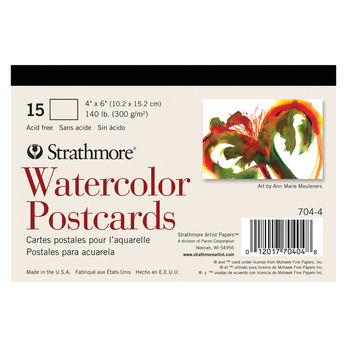 WATERCOLOR POSTCARD PAD 4x6