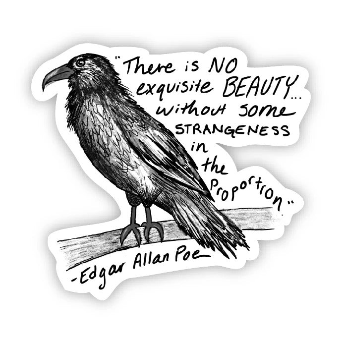 STICKER - NO EXQUISITE BEAUTY WITHOUT STRANGENESS