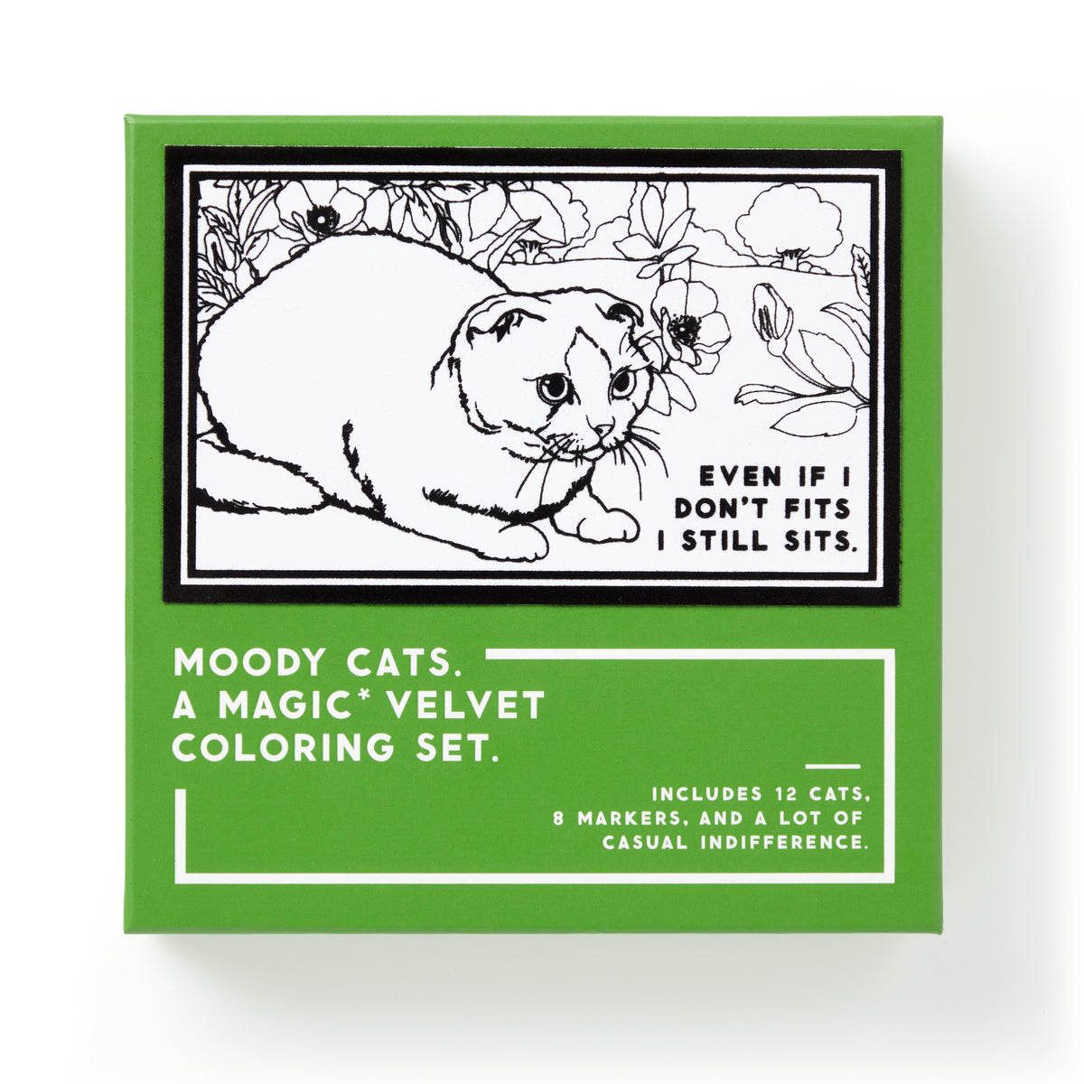MOODY CATS COLORING SET