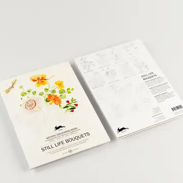 ARTIST&#39;S COLORING BOOK- STILL LIFE BOUQUETS