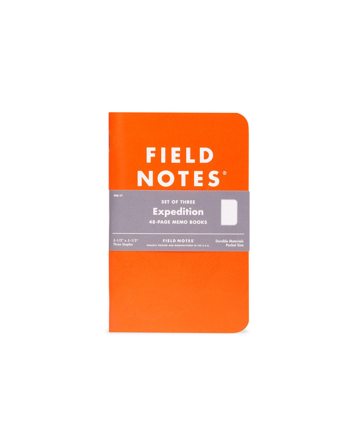 FIELD NOTES, EXPEDITION WATERPROOF MEMO BOOKS  3PACK