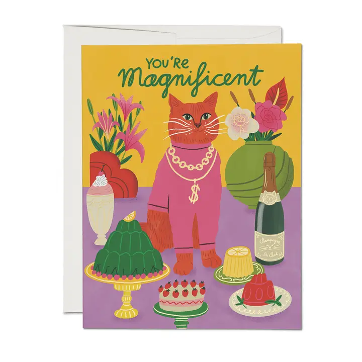GREETING CARD - MAGNIFICENT CAT FRIENDSHIP