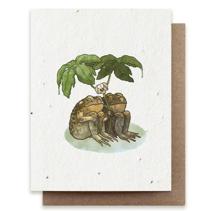 PLANTABLE SEED CARD -TWO TOADS TOGETHER