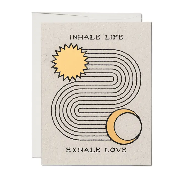 GREETING CARD - INHALE EXHALE ENCOURAGEMENT