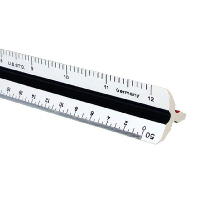 HIGH IMPACT PLASTIC ENGINEER TRIANGULAR SCALE 12&quot;