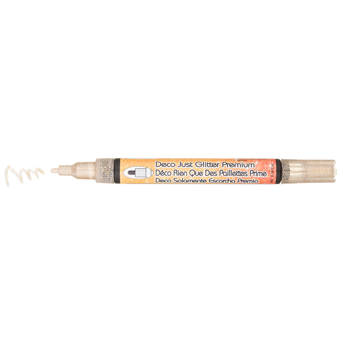 DECOCOLOR FABRIC MARKER JUST GLITTER GOLD