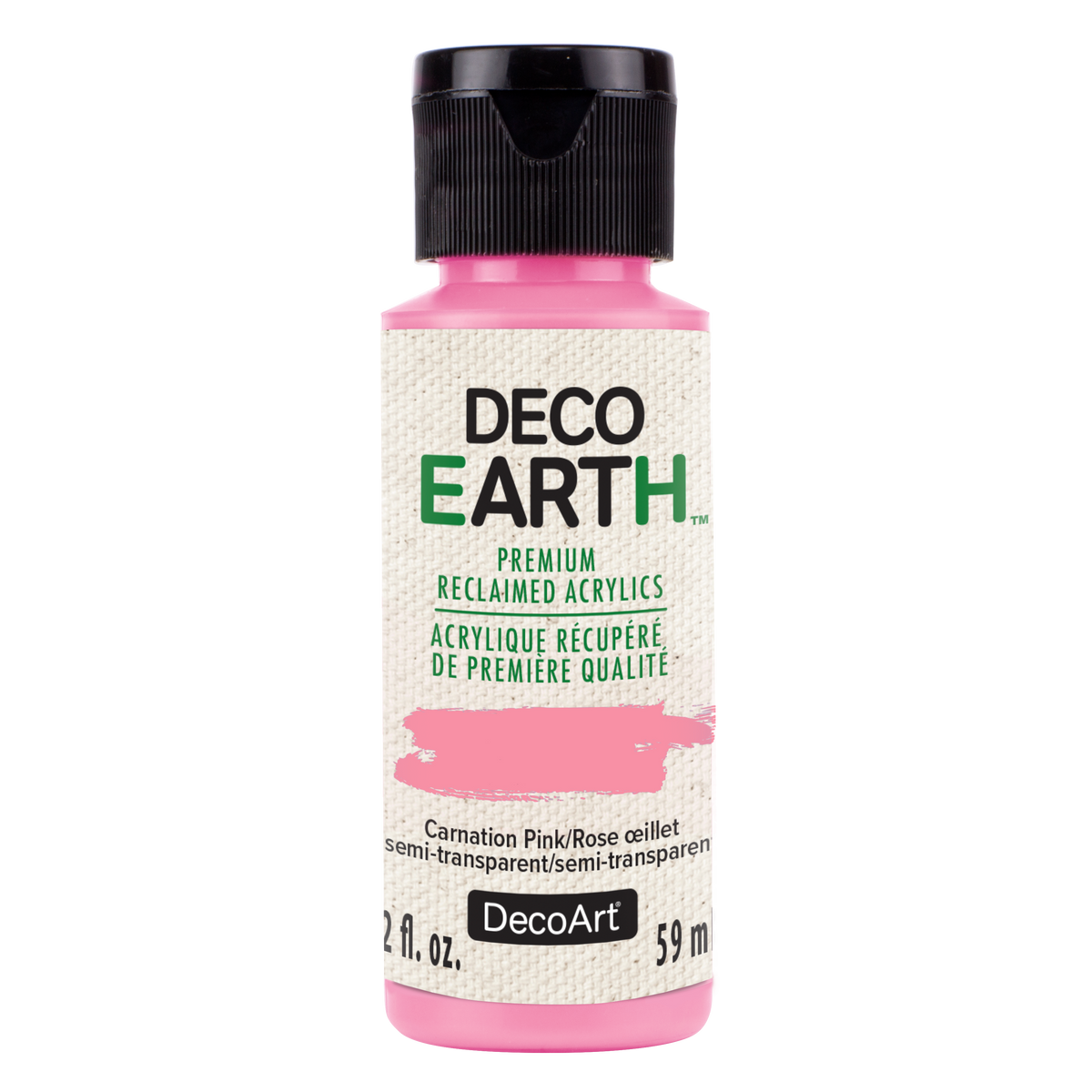 DECOEARTH RECLAIMED ACRYLIC  2OZ CARNATION PINK