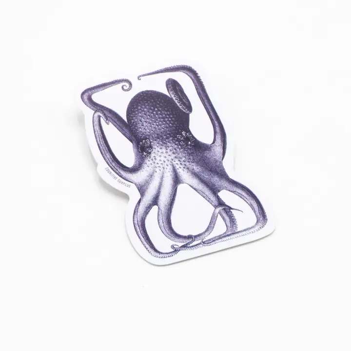 SCIENCE STICKER - OCTOPUS IN A BOX
