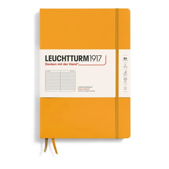 SOFTCOVER B5 NOTEBOOK RULED RISING SUN