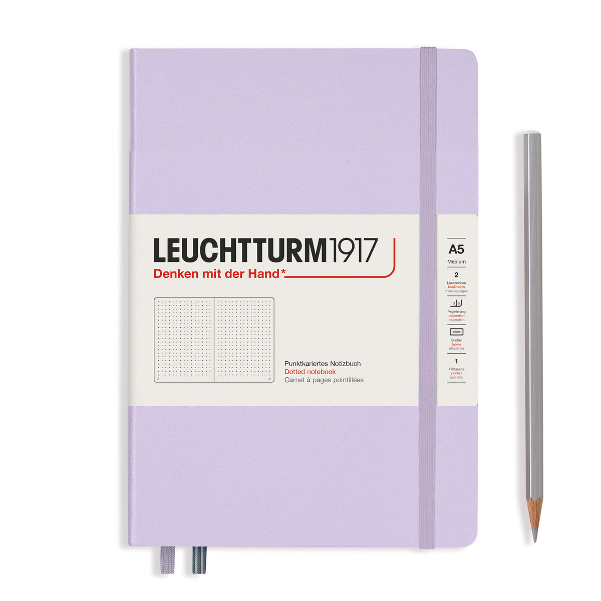 MEDIUM A5 NOTEBOOK DOTTED LILAC