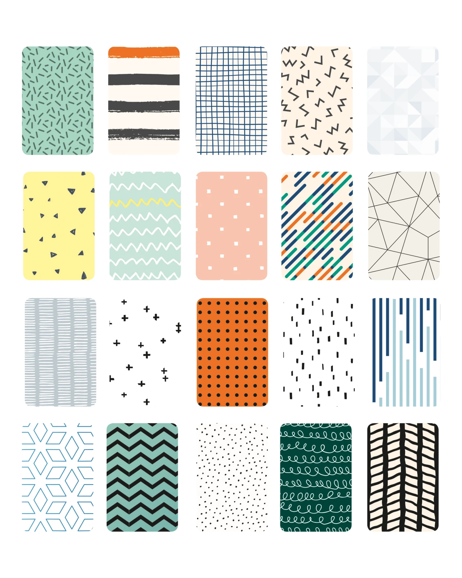 FOLIA DECORATIVE PAPER PAD MINIMALIST 9.4"X13.4"