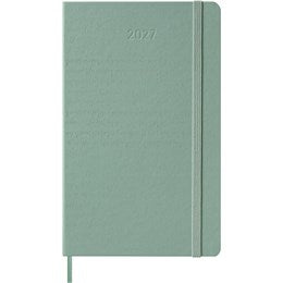 MOLESKINE CLASSIC 12 MONTH 2027 WEEKLY PLANNER, 5" X 8.25" SOFT COVER - SAGE GREEN