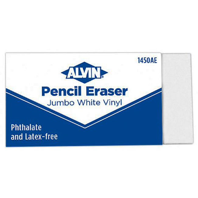 WHITE VINYL PENCIL ERASER JUMBO