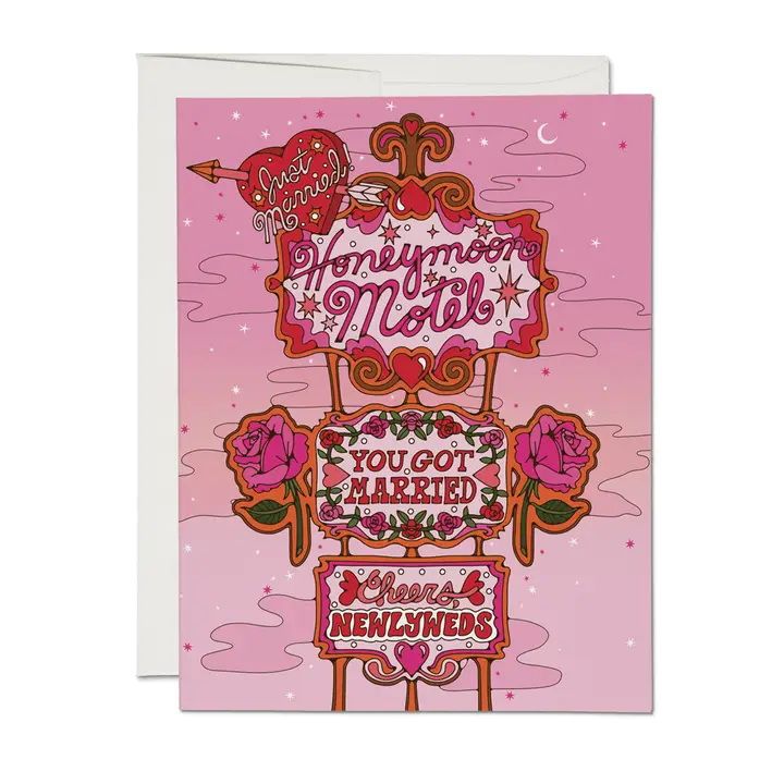 GREETING CARD - HONEYMOON MOTEL