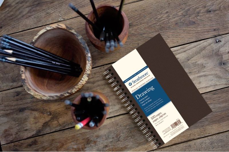 STRATHMORE 400 SERIES DRAWING HARDCOVER WIREBOUND ART BOOK - 5-1/2" X 8-1/2"