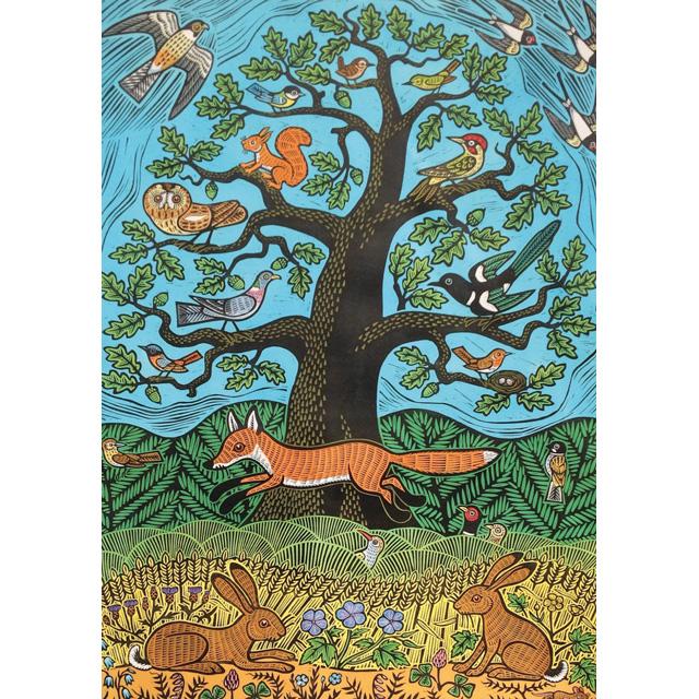 GREEN PEBBLE CARD - HOBSON, IN THE FOREST