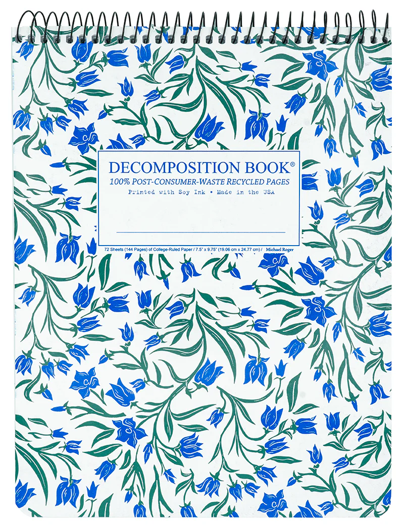 DECOMPOSITION BOOK TOPBOUND SPIRAL BLUEBELLS