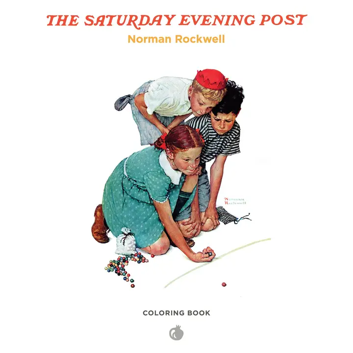 COLORING BOOK- NORMAN ROCKWELL