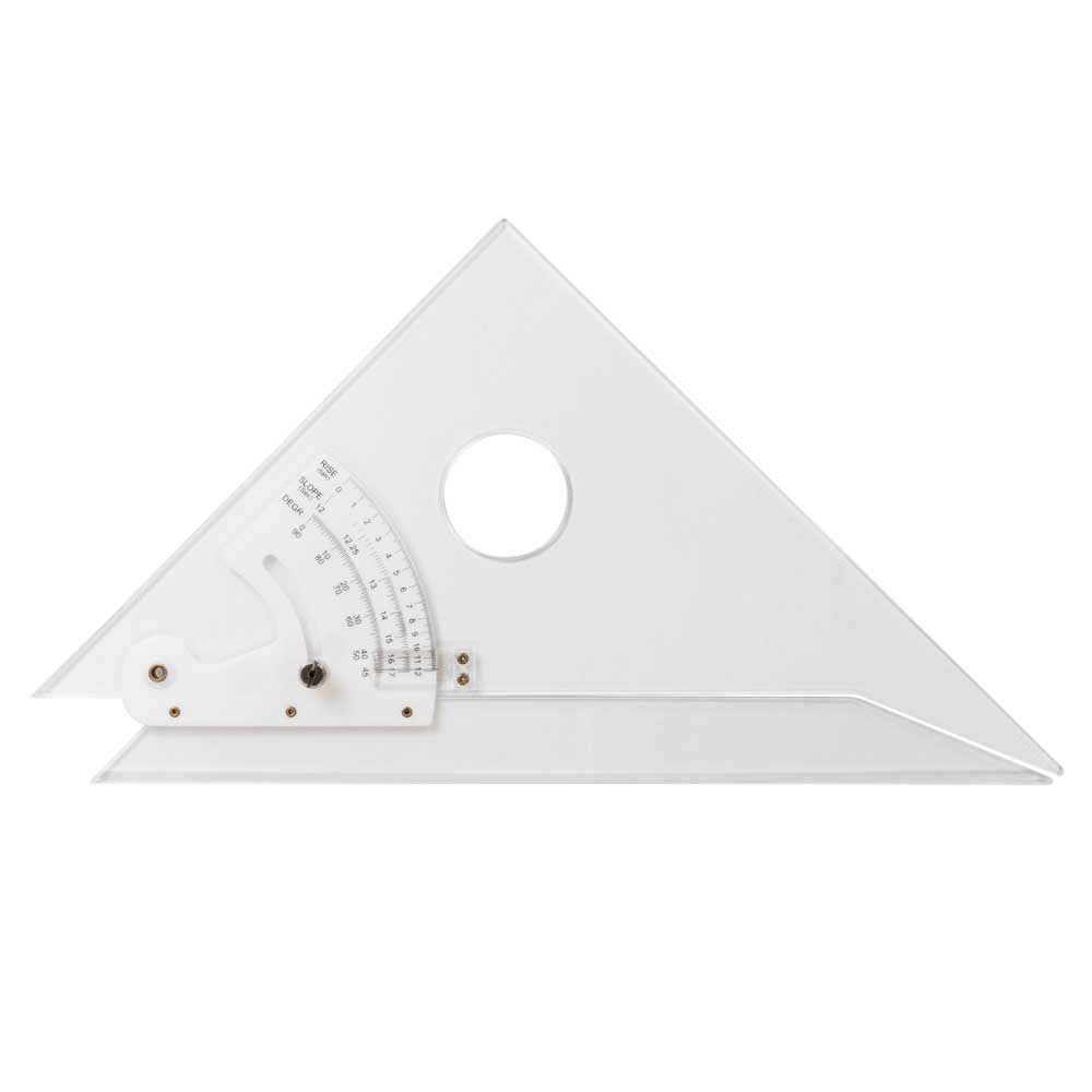 12&quot; ADJUSTABLE TRIANGLE W/INKING EDGE
