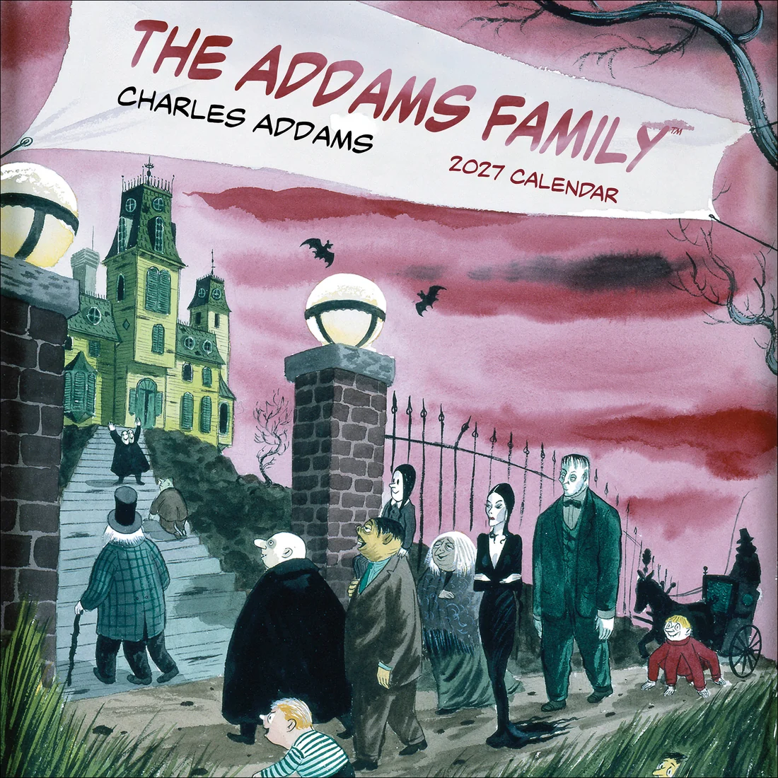 WALL CALENDAR 2027 - CHARLES ADDAMS THE ADDAMS FAMILY