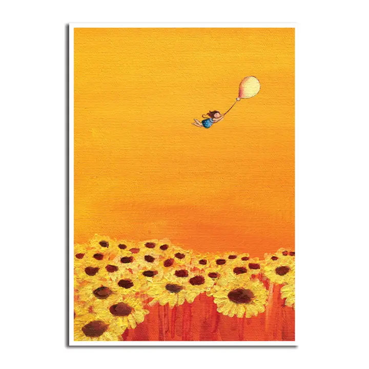 EDIE PIJPERS CARD SUNFLOWER SKY