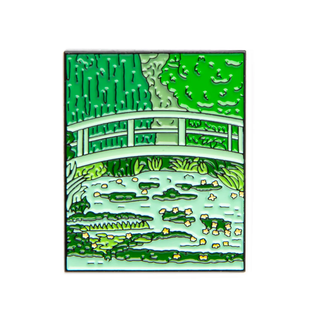 ART HISTORY ENAMEL PIN - JAPANESE BRIDGE