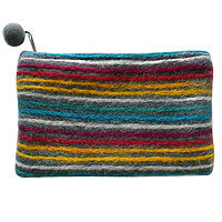 FELT POUCH LARGE DARK GREY