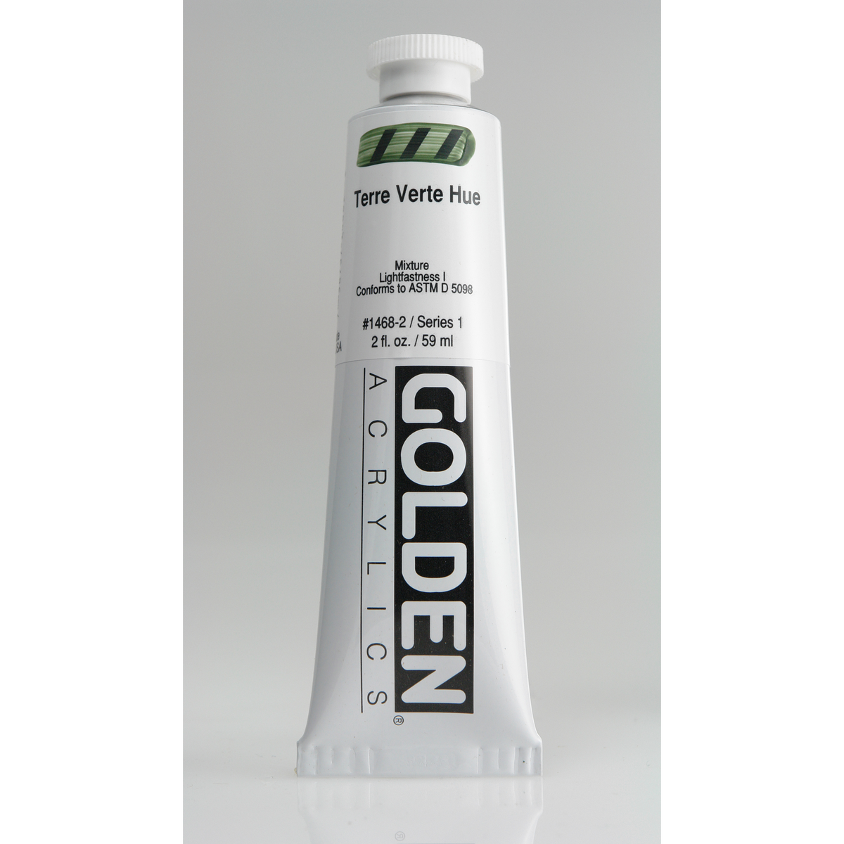 GOLDEN HEAVY BODY ACRYLIC TERRE VERTE HUE HISTORIC 2oz