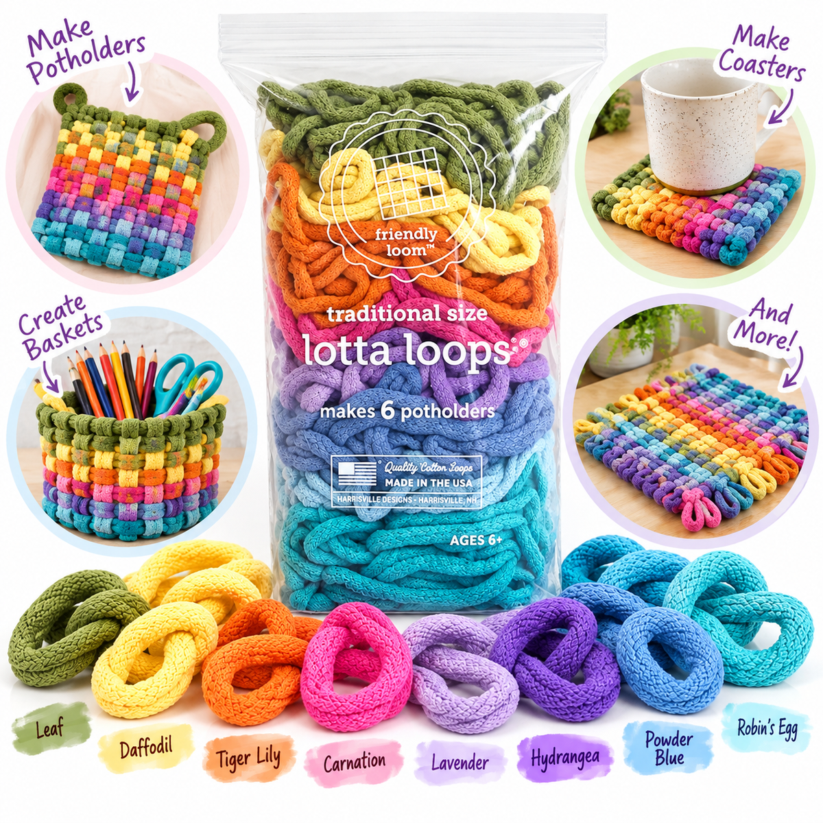 LOTTA LOOPS 7X7 BOTANICALS