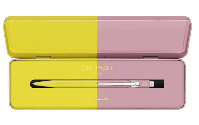 PAUL SMITH EDITION BALLPOINT CHARTREUSE/ ROSE