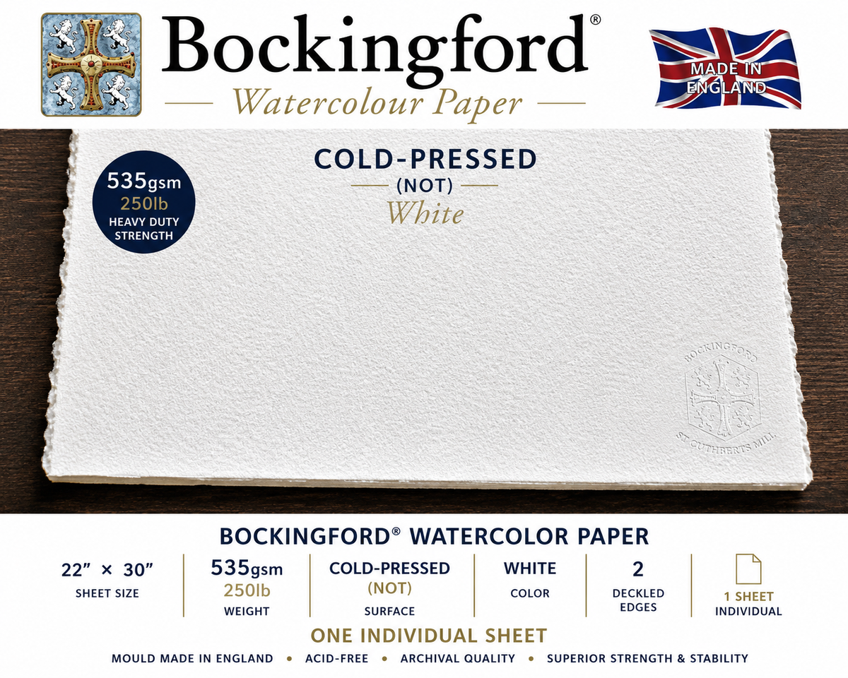 BOCKINGFORD WATERCOLOR COLD-PRESSED WHITE 535g 22X30
