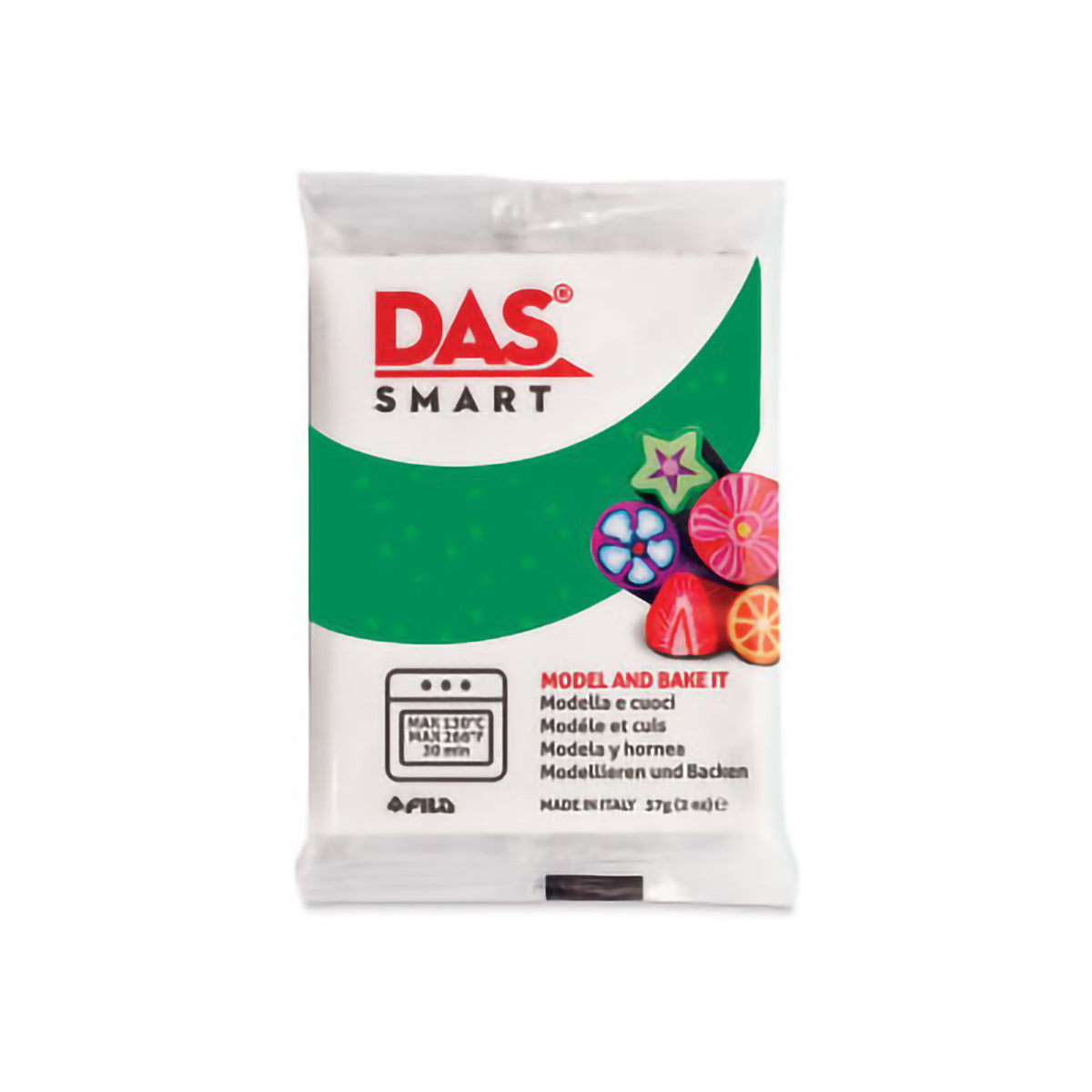 DAS SMART CLAY 2oz GREEN GLITTER