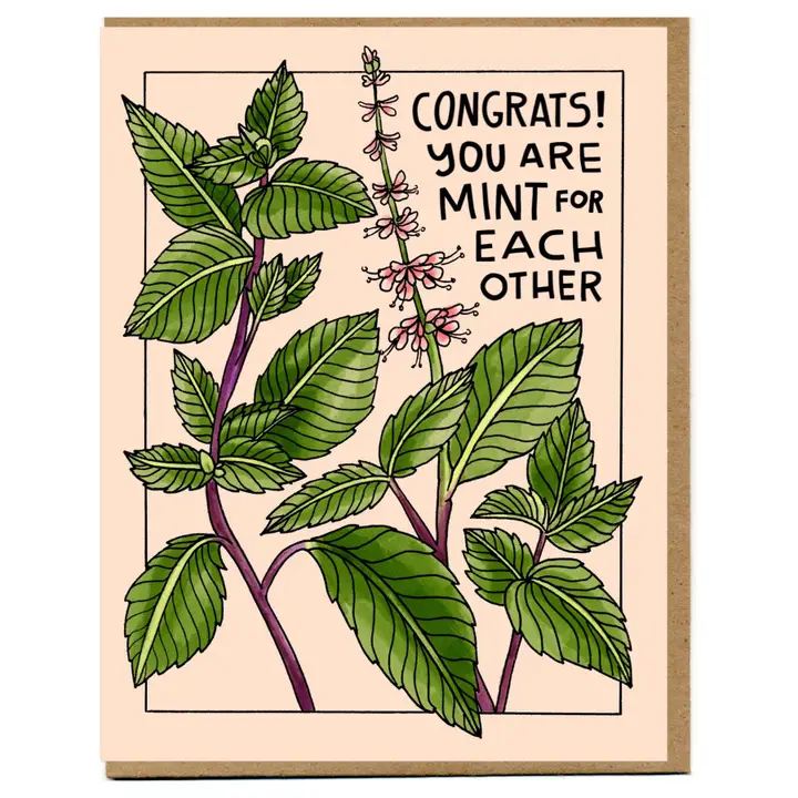 BANNER CARD- YOU ARE MINT FOR EACH OTHER