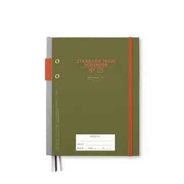 STANDARD ISSUE PLANNER NOTEBOOK ARMY GREEN