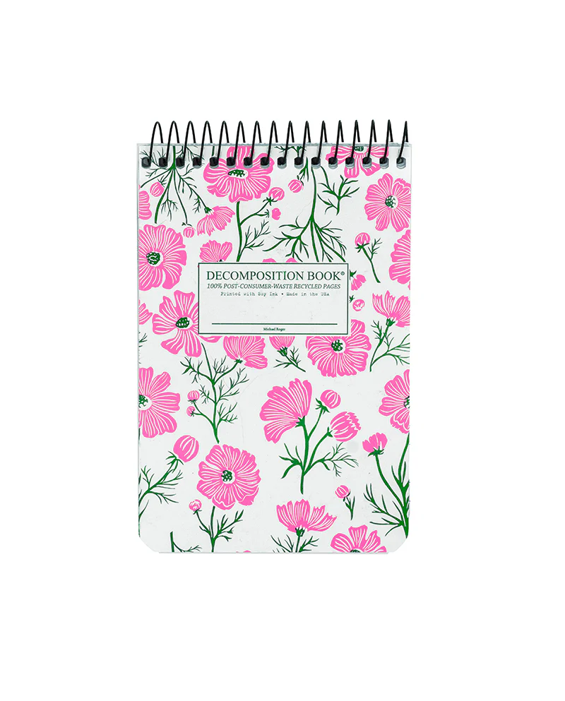 TOPBOUND DECOMPOSITION POCKET BOOK COSMOS FLOWERS