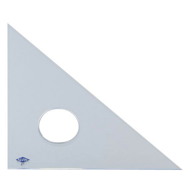 CLEAR PROFESSIONAL ACRYLIC TRIANGLE 45/90 10&quot;