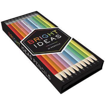 BRIGHT IDEAS ERASER TOPPED COLORED PENCILS 10/SET