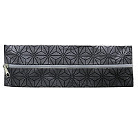 PAPER POUCH FLOWERS GEOMETRIC GREY