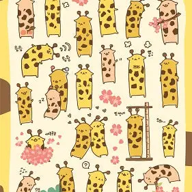 STICKERS EPOXY  - GIRAFFE