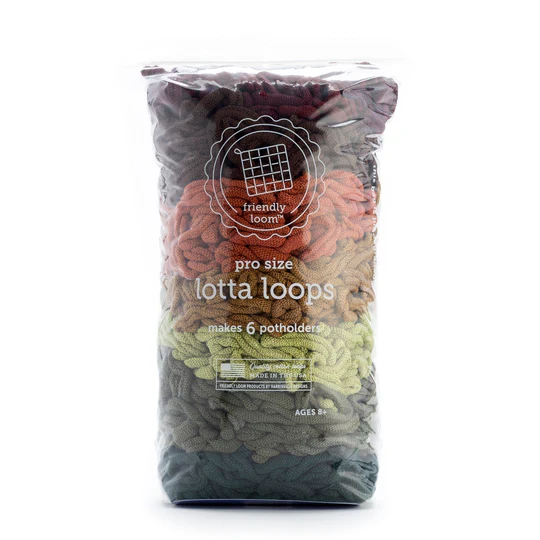 LOTTA LOOPS 7X7 EARTH TONES