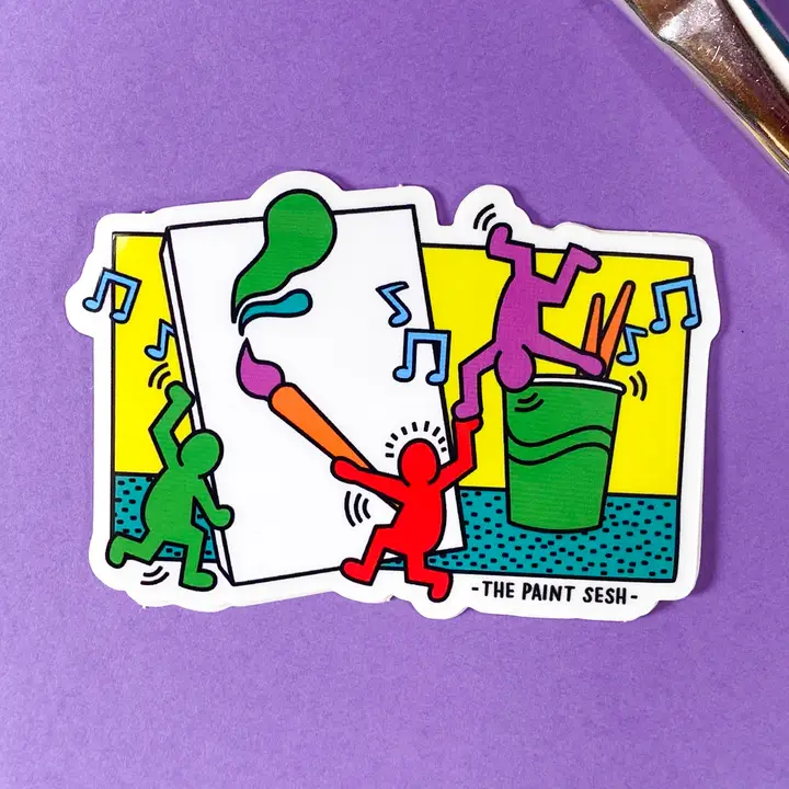STICKER - PAINTING PAINTY KEITH HARING