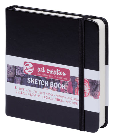 ART CREATION SKETCHBOOK BLACK 4.72&quot;X4.72&quot; (SQUARE)