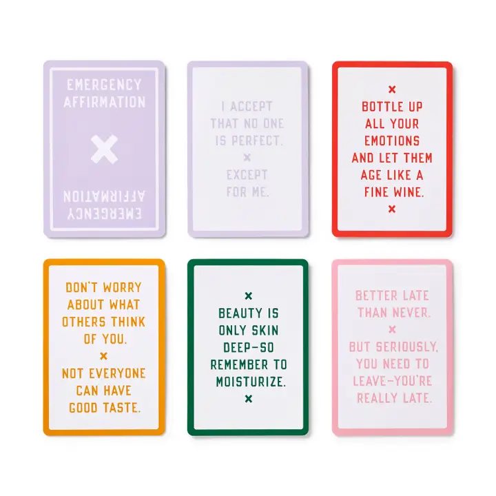 CARD DECK - EMERGENCY AFFIRMATIONS EXCEPTIONALLY STUPID DAYS.
