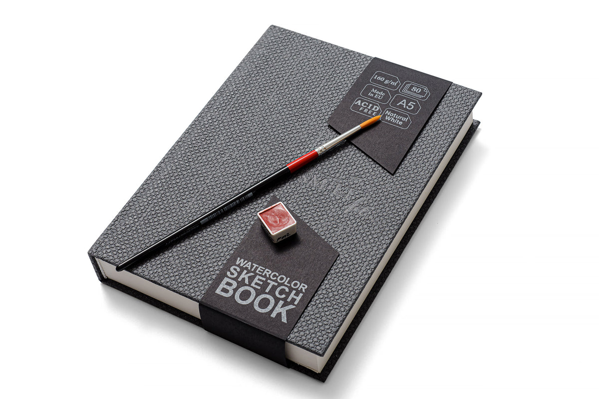 WATERCOLOR SKETCHBOOK WITH HARD COVER - A5