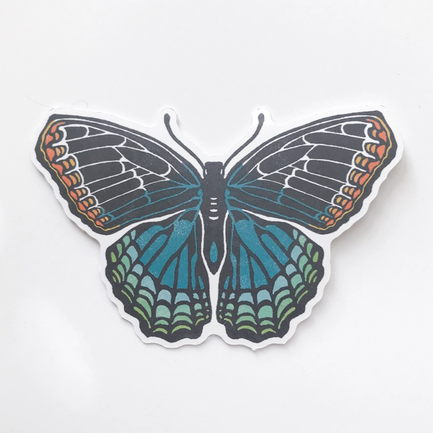STICKER - RED SPOTTED PURPLE BUTTERFLY