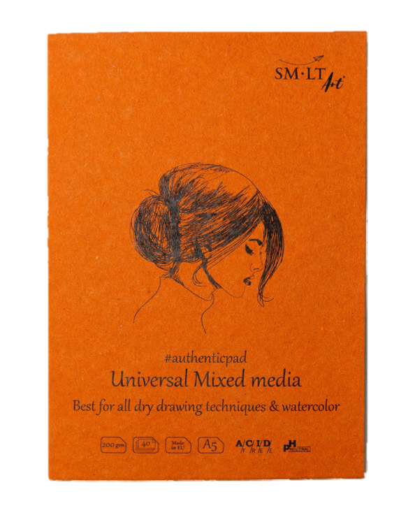 AUTHENTIC - GLUED PAD - UNIVERSAL MIXED MEDIA (A5)