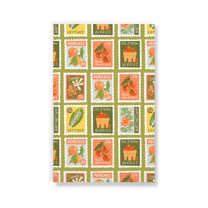 LAYFLAT NOTEBOOK - GARDEN STAMPS