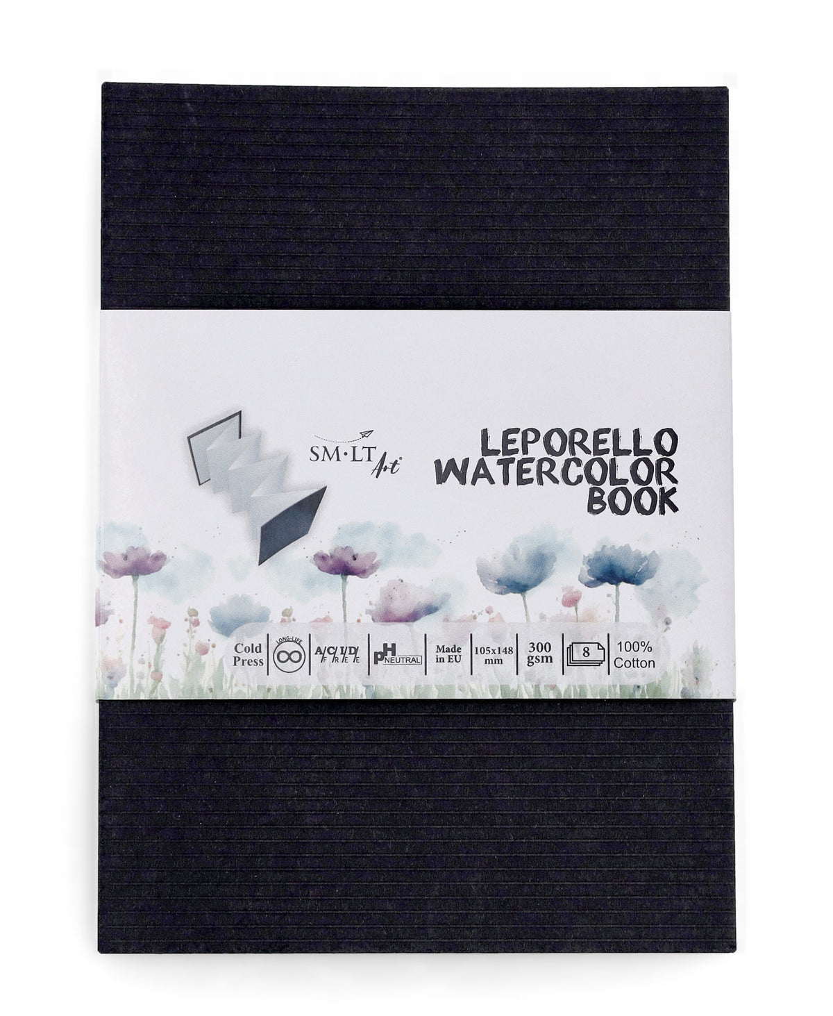 LEPORELLO WATERCOLOR BOOK - 100% COTTON 105 X 148MM