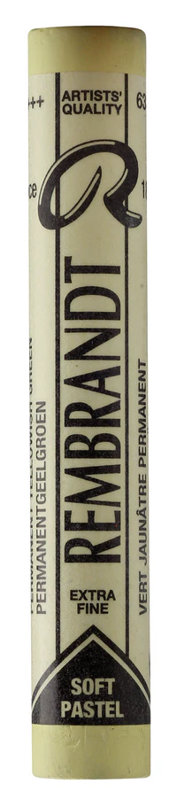 REMBRANDT SOFT PASTEL FULL STICK PERMANENT YELLOWISH GREEN(9) (633.9)