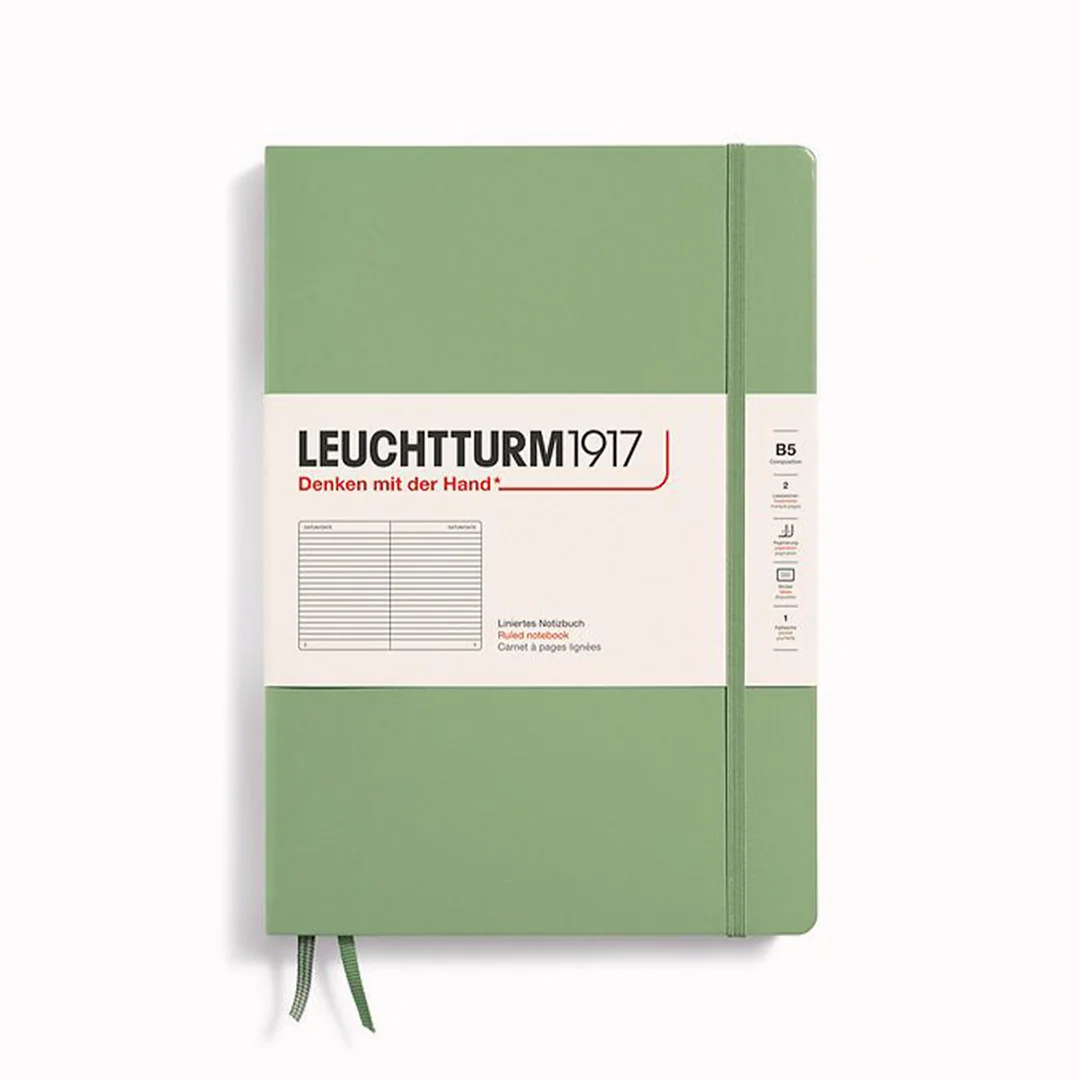 SOFTCOVER B5 NOTEBOOK DOTTED SAGE